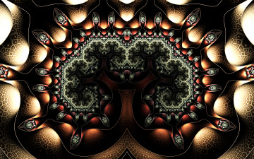 Картинка 3д+графика фракталы+ fractal узор фон цвета