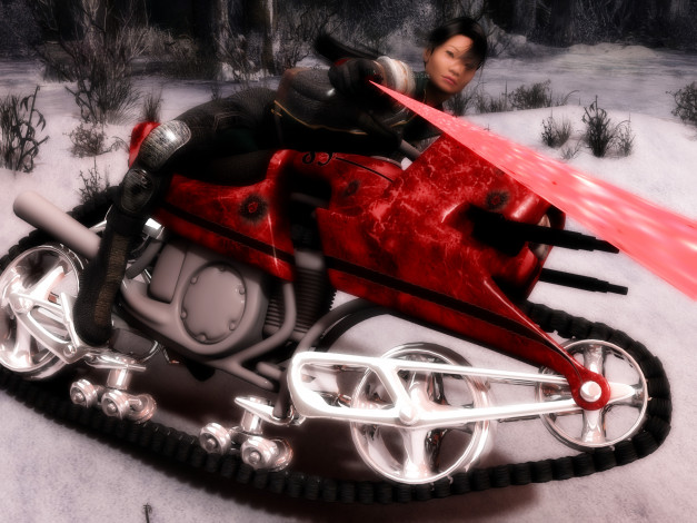 Обои картинки фото 3д графика, фантазия , fantasy, фон, взгляд, девушка