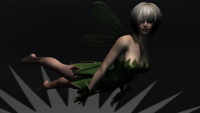 Обои картинки фото 3д графика, люди , people, фея, взгляд, фон