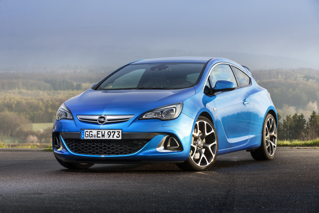 Обои картинки фото автомобили, opel, opc, astra, синий, 2011г, j