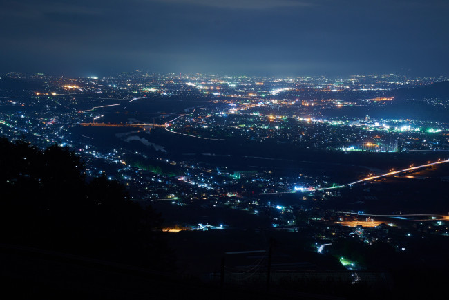 Обои картинки фото города, - огни ночного города, ночь, огни, город