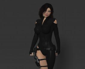 Картинка 3д+графика люди+ people девушка взгляд фон