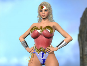 Картинка 3д+графика фантазия+ fantasy девушка взгляд фон