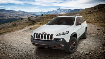 обоя jeep cherokee sageland concept 2014, автомобили, jeep, cherokee, sageland, concept, 2014, внедорожник, джип, белый