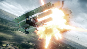Картинка видео+игры battlefield+1 полет самолет
