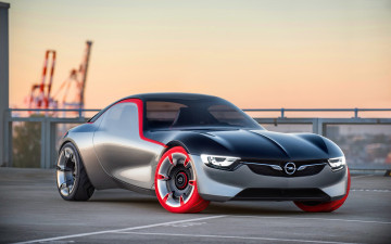 Картинка автомобили opel gt concept концепт опель