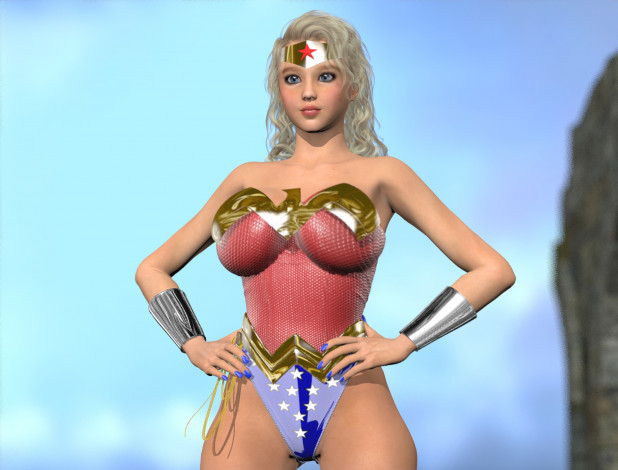 Обои картинки фото 3д графика, фантазия , fantasy, девушка, взгляд, фон