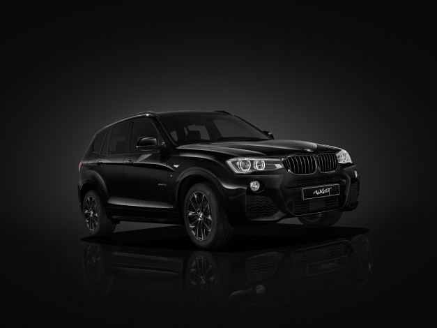 Обои картинки фото автомобили, bmw, x3xdrive20d, m, sport, blackout, f25, 2016г