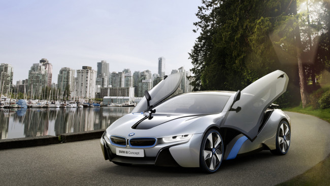 Обои картинки фото bmw i8 concept 2011, автомобили, bmw, i8, concept, 2011