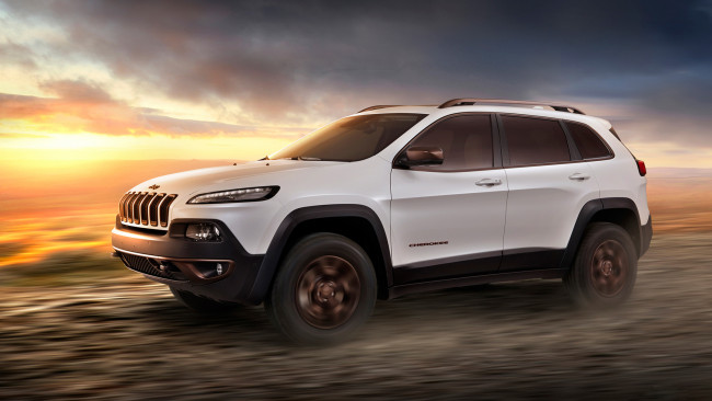Обои картинки фото jeep cherokee sageland concept 2014, автомобили, jeep, cherokee, sageland, concept, 2014, внедорожник, джип, белый