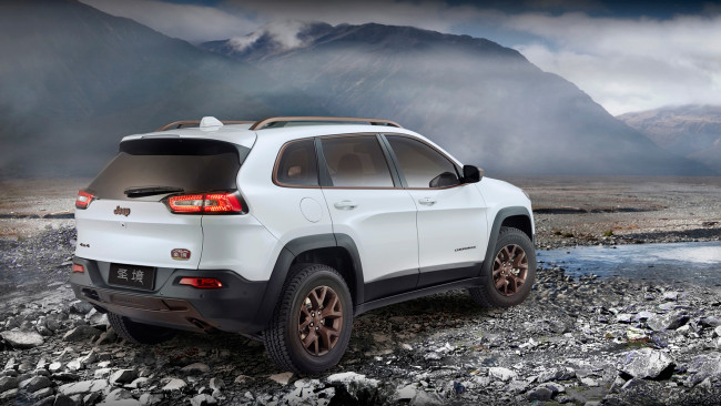 Обои картинки фото jeep cherokee sageland concept 2014, автомобили, jeep, cherokee, sageland, concept, 2014, внедорожник, джип, белый