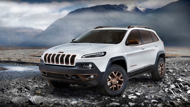 Обои картинки фото jeep cherokee sageland concept 2014, автомобили, jeep, cherokee, sageland, concept, 2014, внедорожник, джип, белый