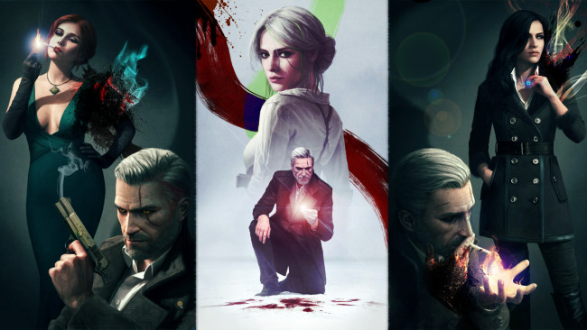 Обои картинки фото видео игры, the witcher 3,  wild hunt, ведьмак, ролевая, wild, hunt, арт, the, witcher, 3, action, охота, дикая