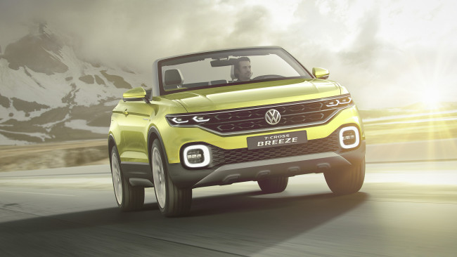 Обои картинки фото volkswagen t-cross breeze concept 2016, автомобили, volkswagen, breeze, t-cross, 2016, concept