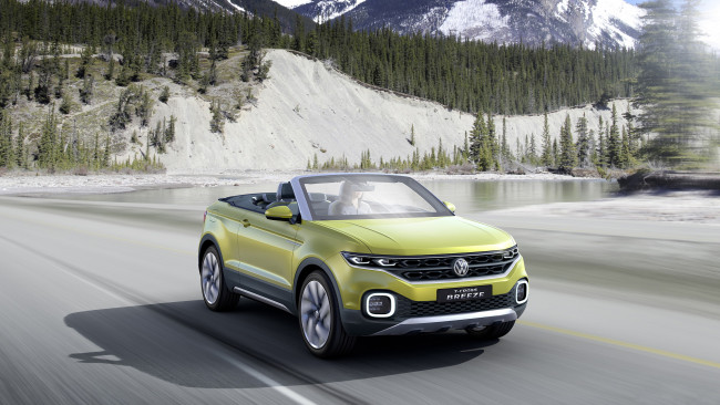 Обои картинки фото volkswagen t-cross breeze concept 2016, автомобили, volkswagen, t-cross, 2016, concept, breeze