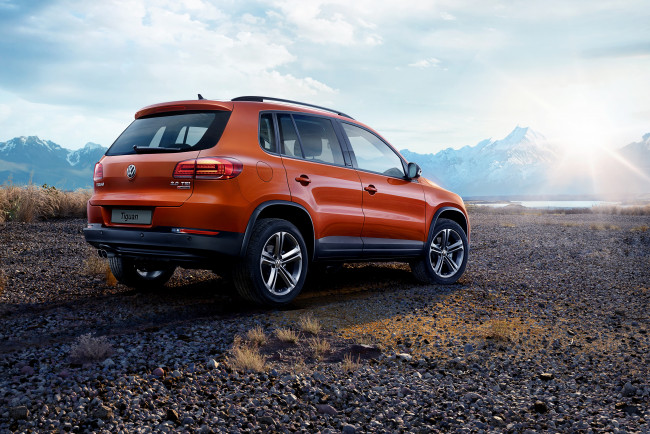 Обои картинки фото автомобили, volkswagen, tiguan, allstar, 2016г