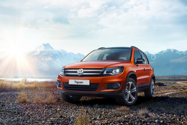 Обои картинки фото автомобили, volkswagen, tiguan, allstar, 2016г