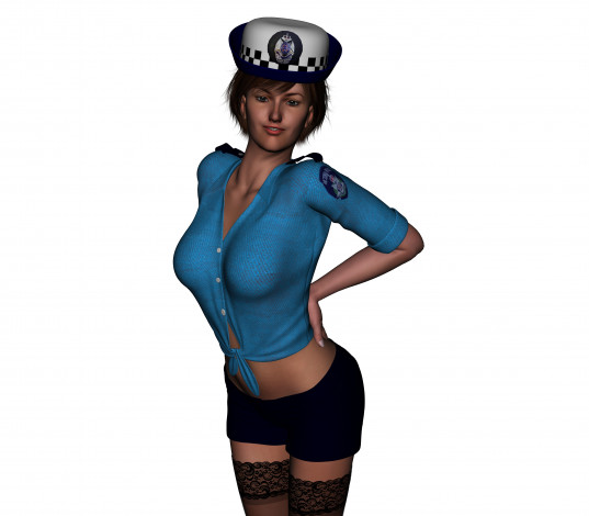 Обои картинки фото carabinieri, 3д графика, люди , people, девушка, взгляд, фон