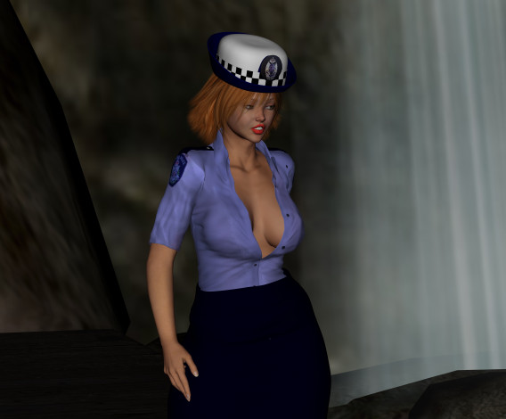 Обои картинки фото carabinieri, 3д графика, люди , people, девушка, взгляд, фон