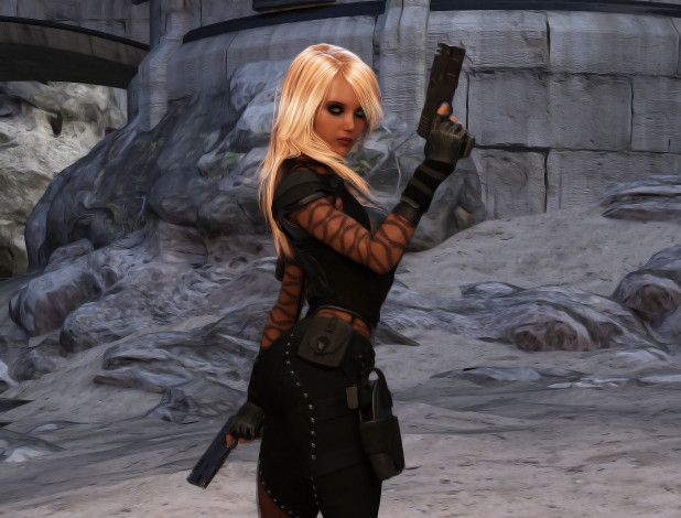 Обои картинки фото 3д графика, фантазия , fantasy, фон, взгляд, девушка