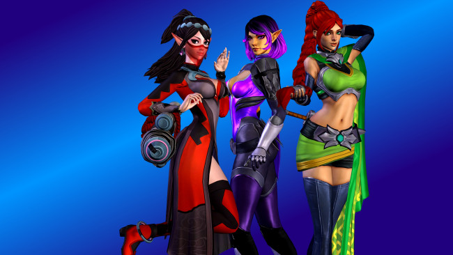 Обои картинки фото 3д графика, эльфы , elves, фон, взгляд, девушка