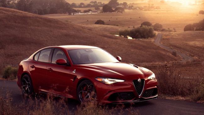 Обои картинки фото автомобили, alfa romeo, 2017, quadrifoglio, giulia, alfa, romeo