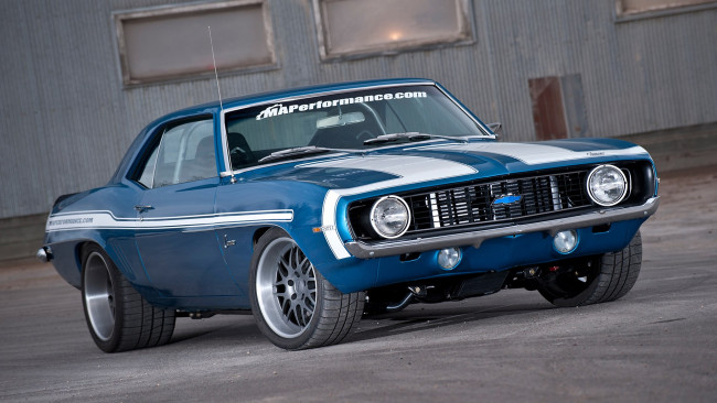 Обои картинки фото автомобили, camaro, 1969, chevrolet