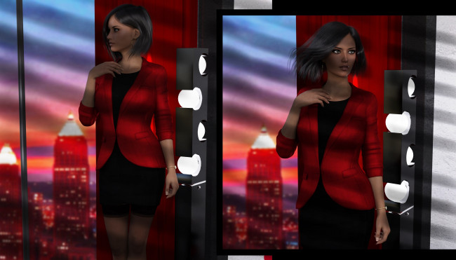 Обои картинки фото spy games revenge, 3д графика, фантазия , fantasy, девушки, взгляд, фон