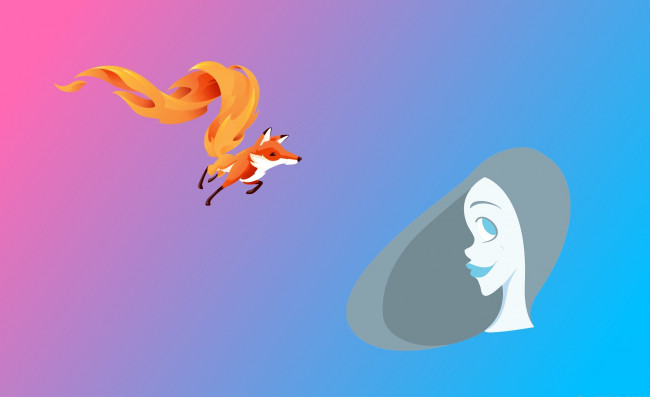 Обои картинки фото компьютеры, mozilla firefox, фон, логотип