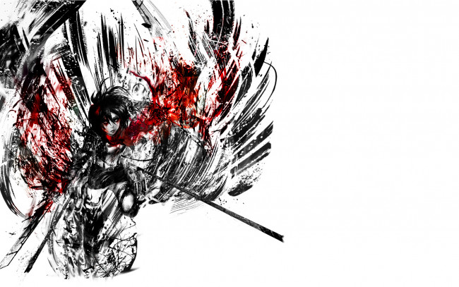 Обои картинки фото аниме, shingeki no kyojin, атака, титанов