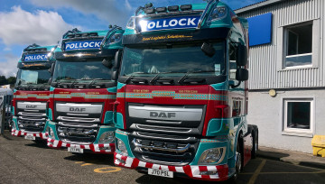 Картинка автомобили daf+ выставка улица грузовик седельный тягач