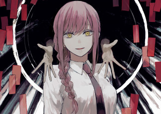 Картинка аниме chainsaw+man chainsaw man