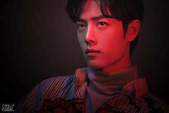 Картинка мужчины xiao+zhan актер лицо