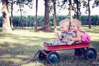 Картинка разное дети тележка