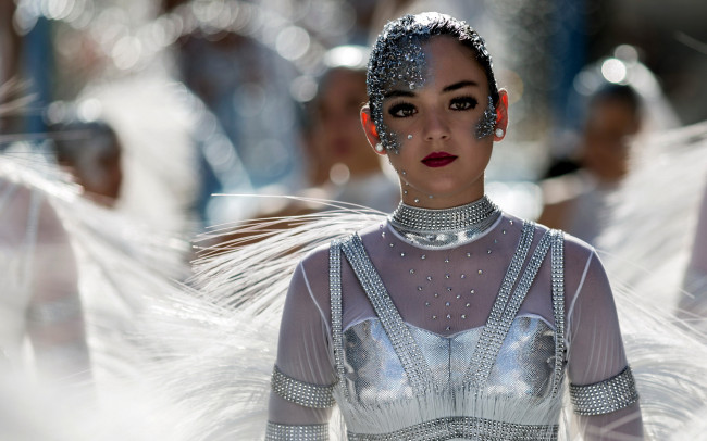 Обои картинки фото девушки, - креатив,  косплей, макияж, креатив