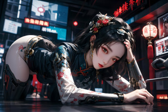 Картинка аниме оружие +техника +технологии нейросети графика нейроарт ai art нейронные сети рисунки нейро искусство