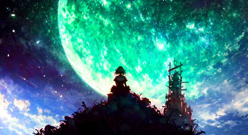 Картинка аниме пейзажи +природа нейросети графика нейроарт ai art нейронные сети рисунки нейро искусство