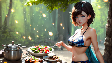 Картинка аниме пейзажи +природа нейросети графика нейроарт ai art нейронные сети рисунки нейро искусство