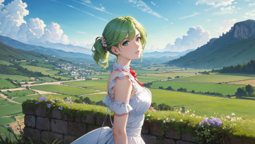 Картинка аниме пейзажи +природа нейросети графика нейроарт ai art нейронные сети рисунки нейро искусство