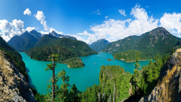 Картинка diablo+lake north+cascades+national+park washington природа реки озера diablo lake north cascades national park