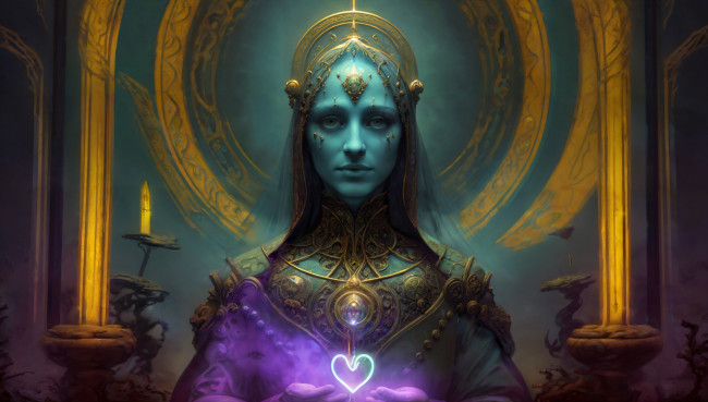 Обои картинки фото фэнтези, маги,  волшебники, нейросети, графика, нейроарт, ai, art, нейронные, сети, рисунки, нейро, искусство