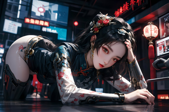 Обои картинки фото аниме, оружие,  техника,  технологии, нейросети, графика, нейроарт, ai, art, нейронные, сети, рисунки, нейро, искусство