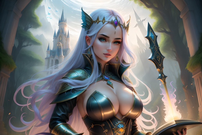 Обои картинки фото фэнтези, маги,  волшебники, нейросети, графика, нейроарт, ai, art, нейронные, сети, рисунки, нейро, искусство