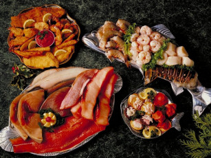 Картинка еда рыбные блюда морепродуктами