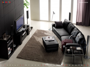 обоя интерьер, гостиная