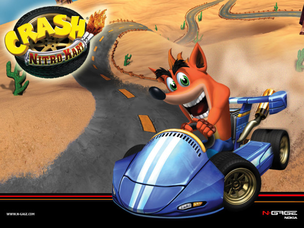 Обои картинки фото crash, nitro, kart, видео, игры