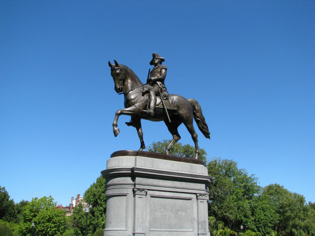 Обои картинки фото статуя, вашингтона, города, вашингтон, сша