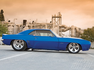 Картинка 1969 chevy camaro z28 автомобили hotrod dragster