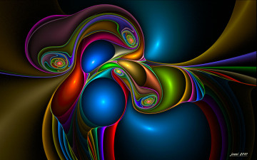 Картинка 3д графика fractal фракталы