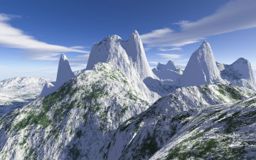 Картинка 3д графика nature landscape природа